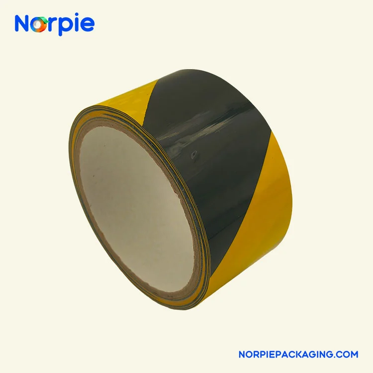 Musta ja keltainen varoitusnauha